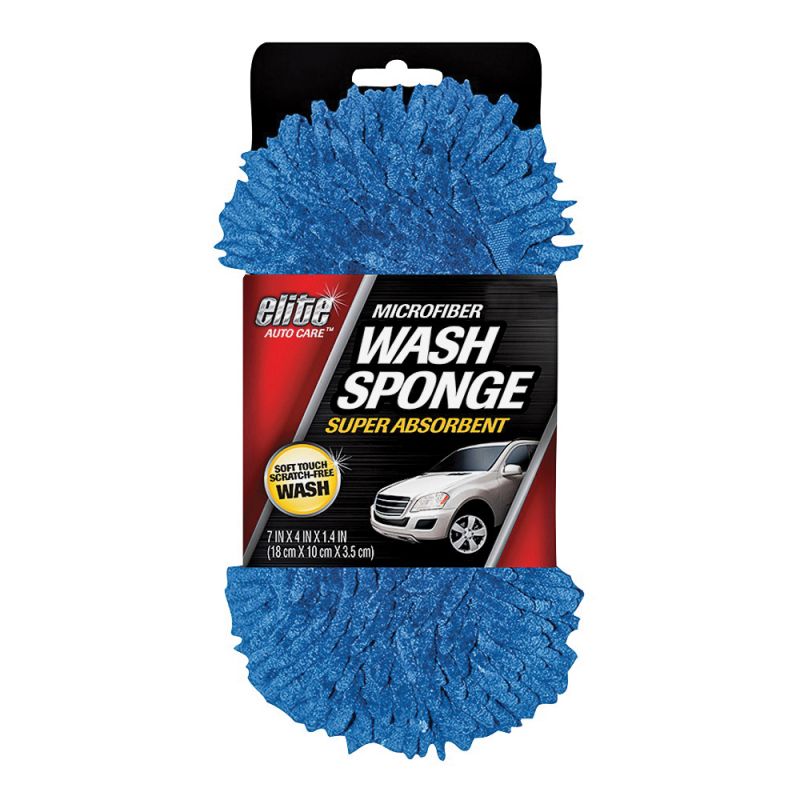 FLP 8905 Wash Sponge, Microfiber Cloth, Blue Blue