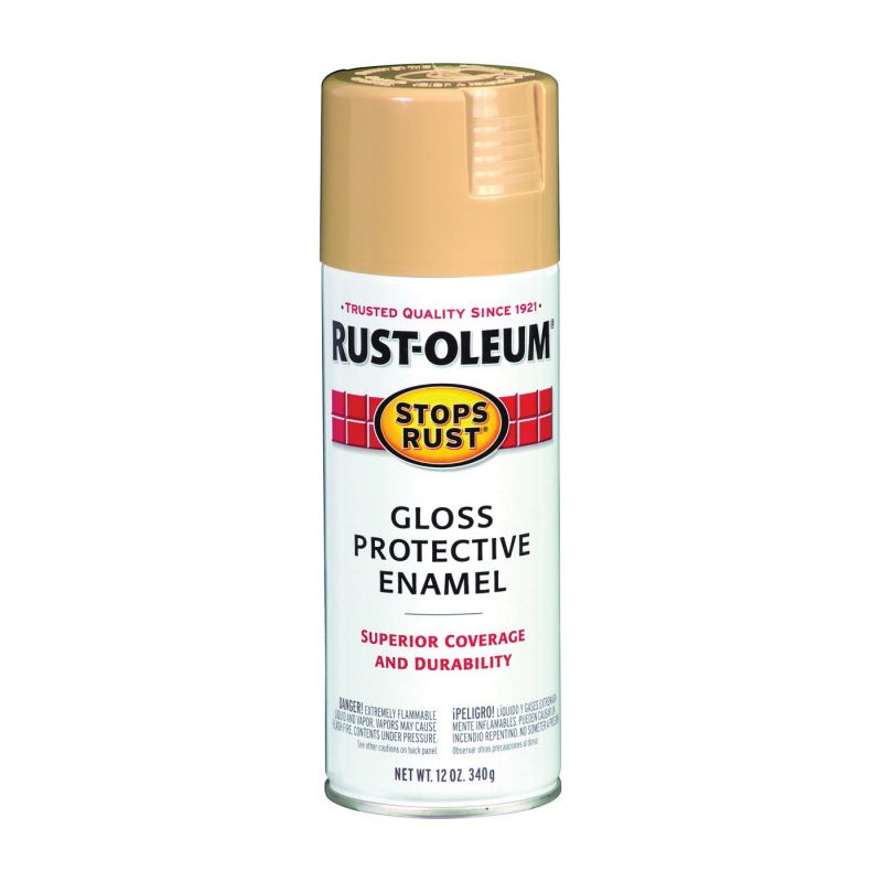 Rust-Oleum 7771830 Rust Preventative Spray Paint, Gloss, Sand, 12 oz, Can Sand