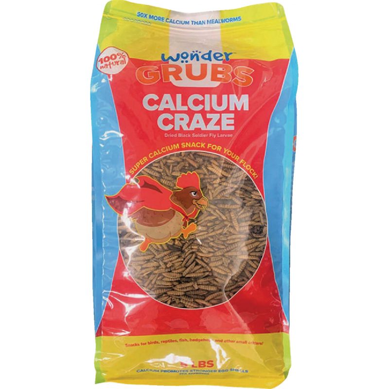 Wonder Grubs Calcium Craze Feed Supplement 5 Lb. (Pack of 4)