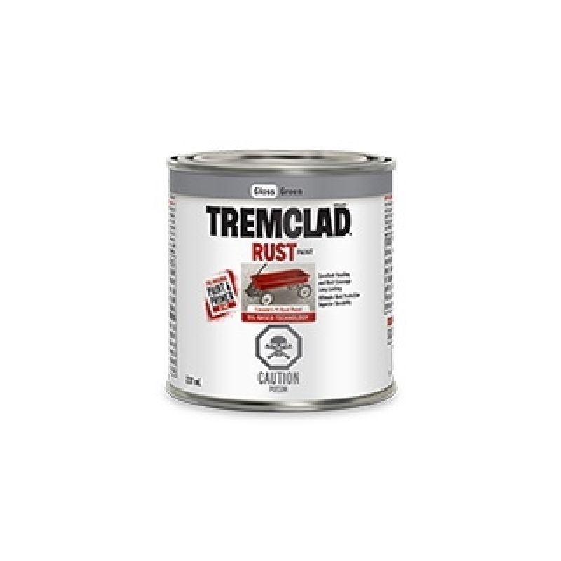 Tremclad 27029X125 Rust Preventative Paint, Oil, Gloss, Green, 237 mL, Can Green