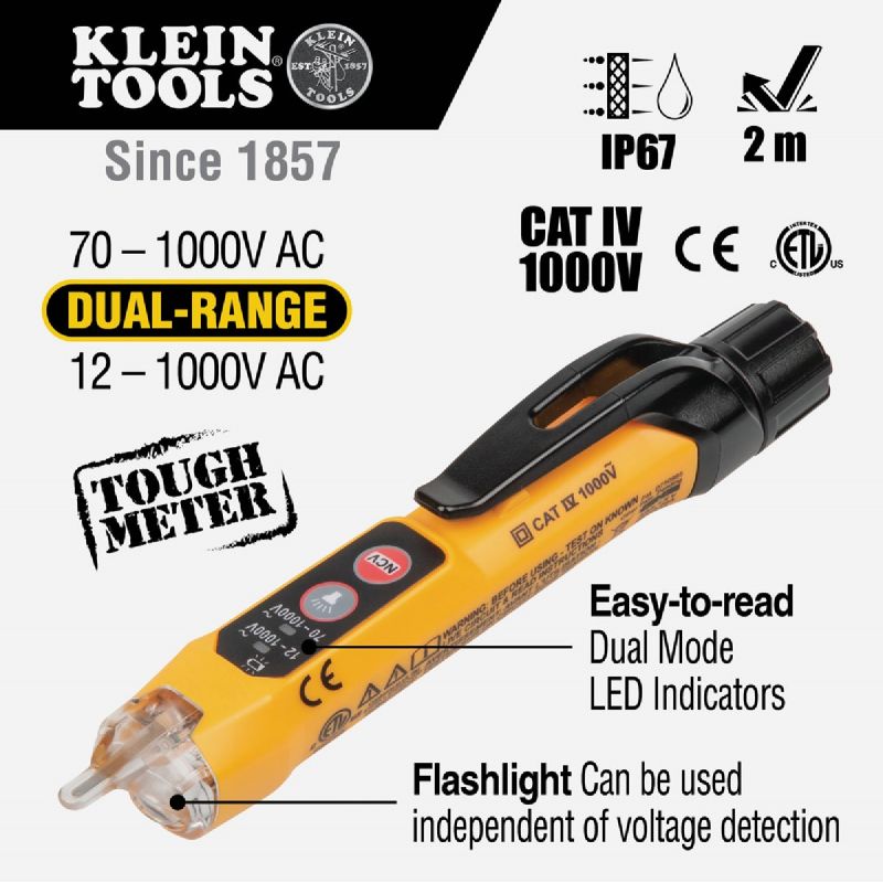 Klein Non-Contact Voltage Tester with Flashlight