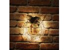 Alpine LED Gold Wire Christmas Wreath Lighted Decoration 4 In. W. X 11 In. H. X 10 In. L.