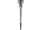 Outdoor Expressions 2 In. Dia. Mini Solar Path Light Stainless Steel (Pack of 24)
