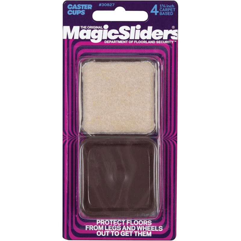 Magic Sliders Carpet Base Furniture Glide 1-3/4 In., Black