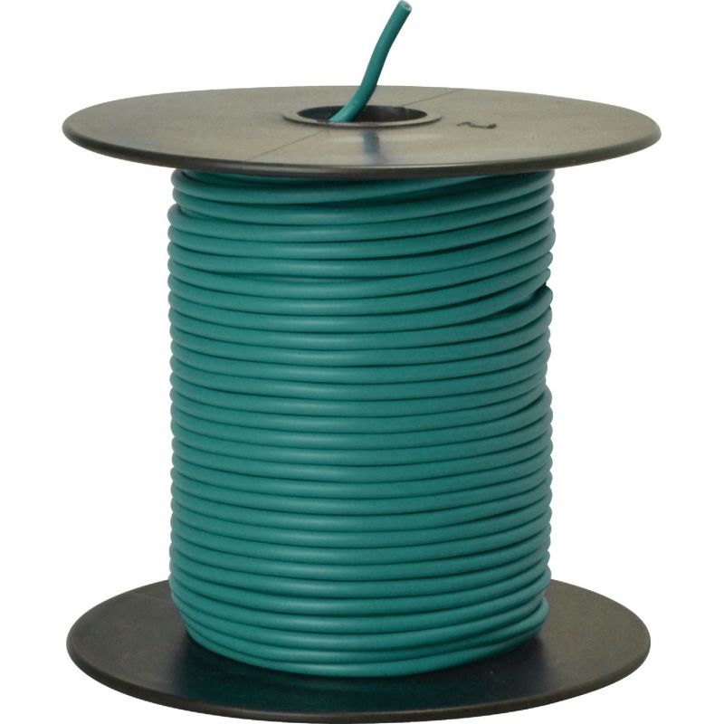 ROAD POWER 100 Ft. PVC-Coated Primary Wire Green