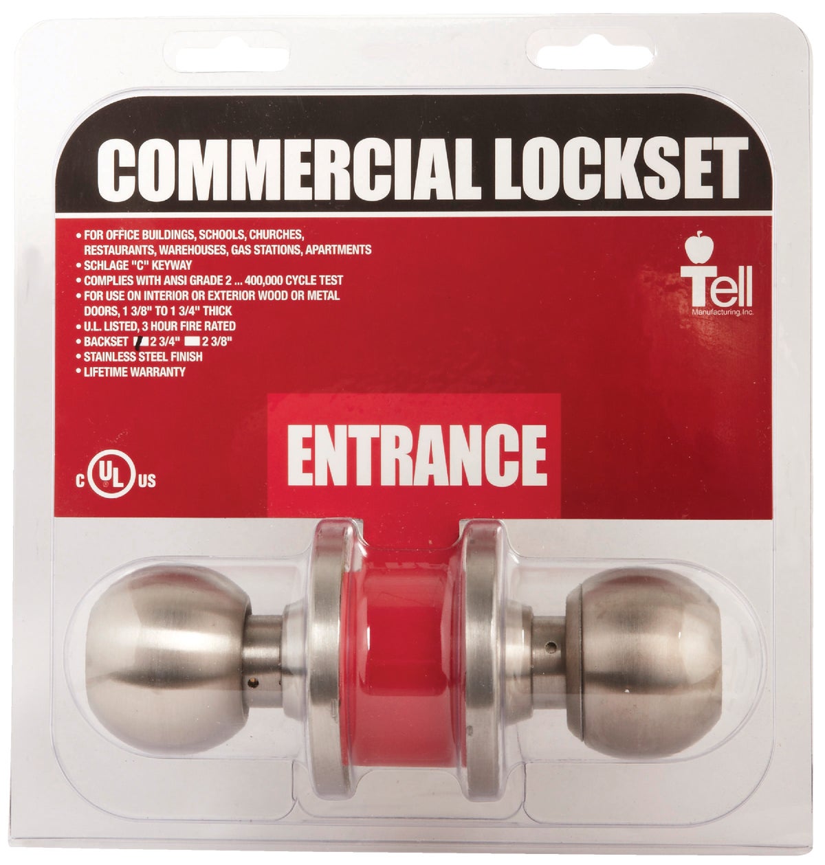 Tell Manufacturing Inc COMMERCIAL LOCKSETS 