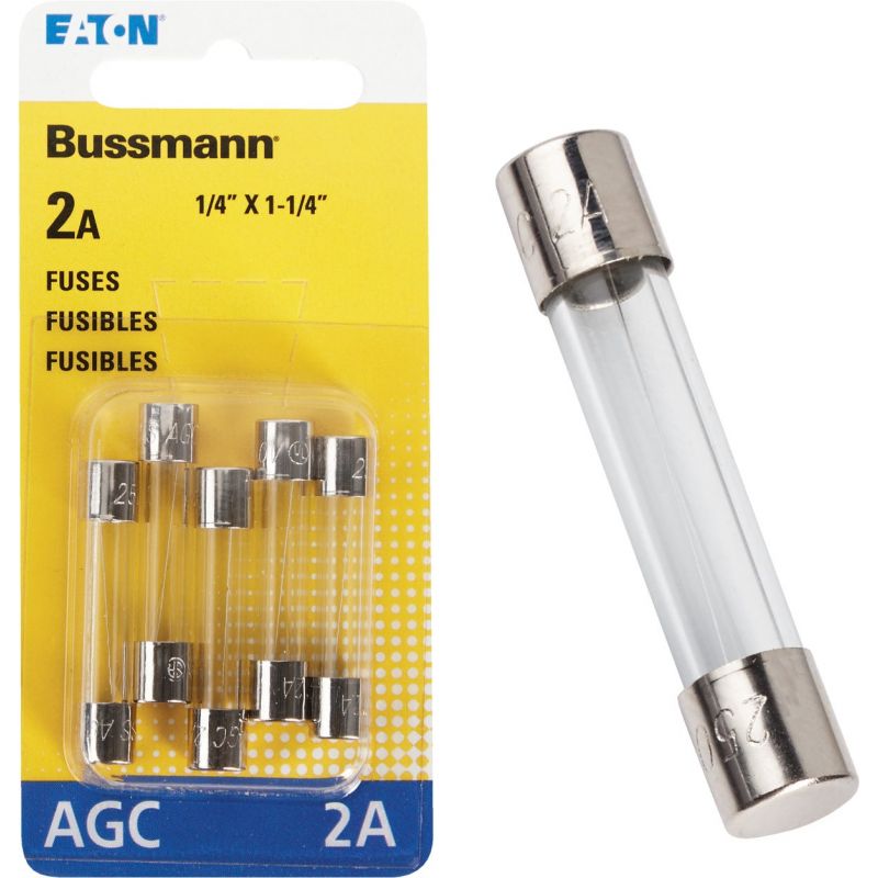 Bussmann Glass Tube Automotive Fuse Clear, 2
