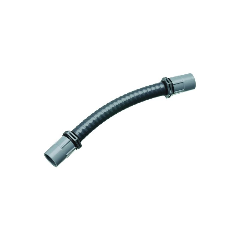 Carlon UAFAD Flexible Elbow, 1/2 in Trade Size, 0 to 90 deg Angle, SCH 80 Schedule Rating, Neoprene/PVC, Gray Gray