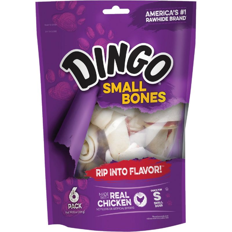 Dingo Rawhide Chew Bone Value Bag 9 Oz.