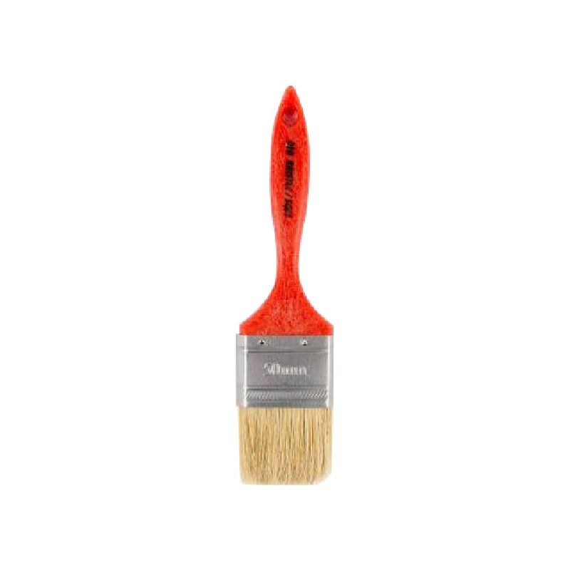 NOUR R 010-50W Wall Paint Brush, 2 in W, 2 in L Bristle Red/White