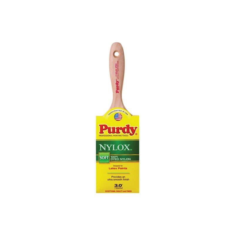 Purdy Nylox Sprig 380230 Trim Brush, Nylon Bristle, Beaver Tail Handle