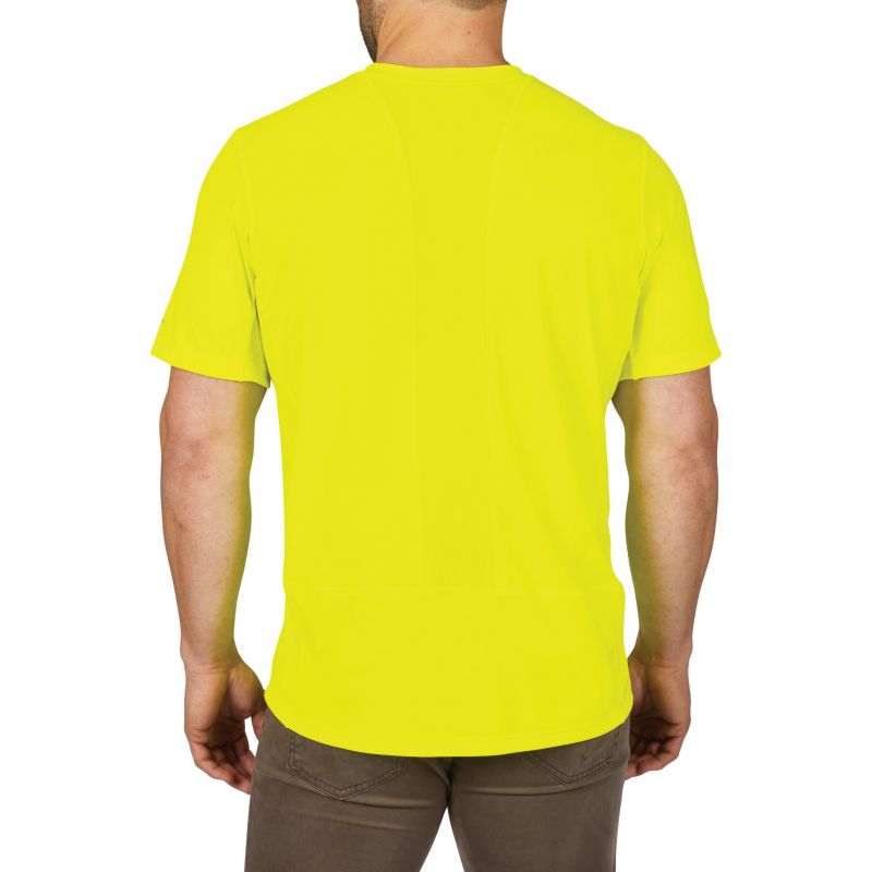 Milwaukee Workskin Lightweight Performance T-Shirt L, Hi-Vis Yellow