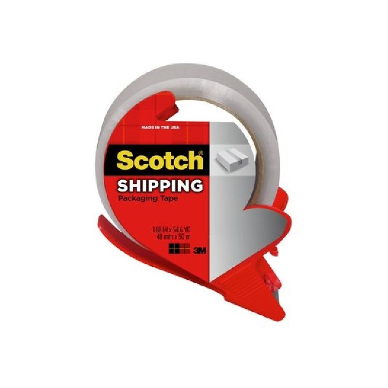 Scotch 142NA Packaging Tape, 20.3 mm L, 50.8 mm W, Clear Clear