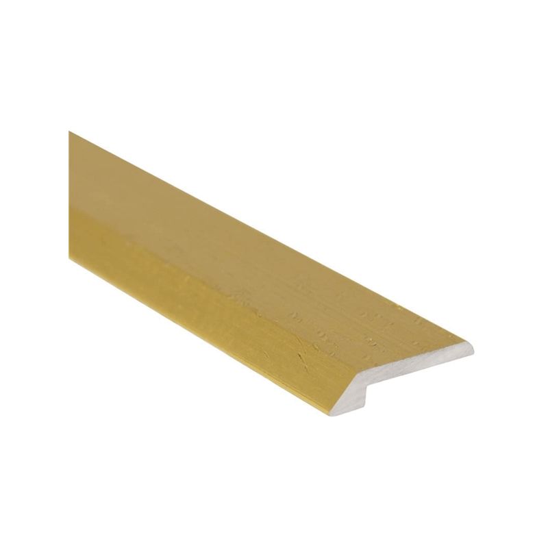 SHUR-TRIM FA1121HGA06 Tile Edge Cap, 6 ft L, 3/4 in W, Aluminum, Hammered Gold Anodized