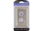 Amerelle Chelsea Stamped Steel Outlet Wall Plate Brushed Nickel