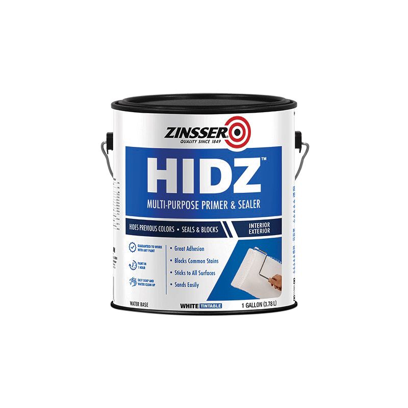 Zinsser HIDZ Series 373358 Primer and Sealer, White, 1 gal White