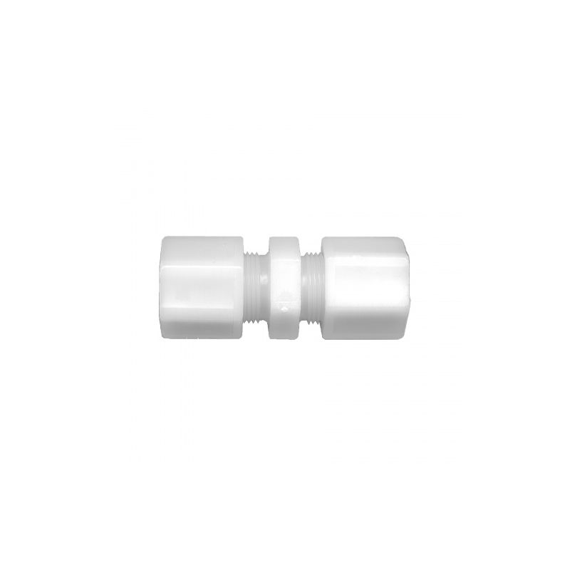 Fairview 562-4P Union Pipe Coupling, 1/4 in, Compression, Nylon, 50 psi Pressure
