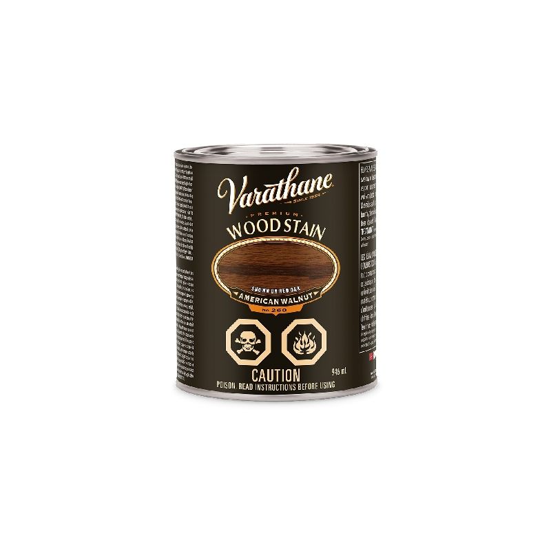 Varathane Y215325H Stain, American Walnut, Liquid, 946 mL American Walnut