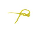 GB 45-24BEADYW Cable Tie, 7 in Max Bundle Dia, Keyhole Slot Locking, Yellow Yellow
