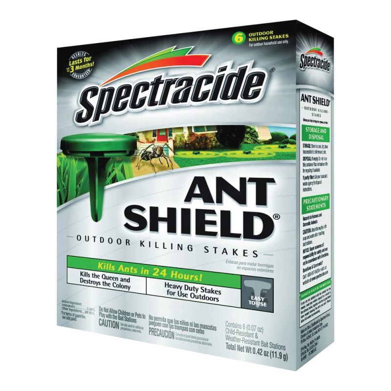 Spectracide HG-65597 Ant Shield Stake, Solid, Peanut Brown/Tan