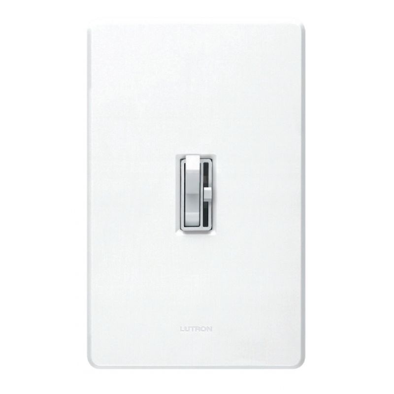 Lutron Toggler 3-Way Preset Slide Dimmer Switch White