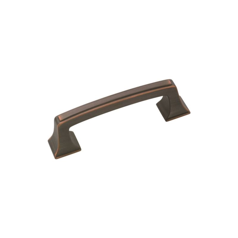 Amerock BP53030ORB Cabinet Pull, 3-3/4 in L Handle, 1-1/8 in H Handle, 1-1/16 in Projection, Zinc, Oil-Rubbed Bronze