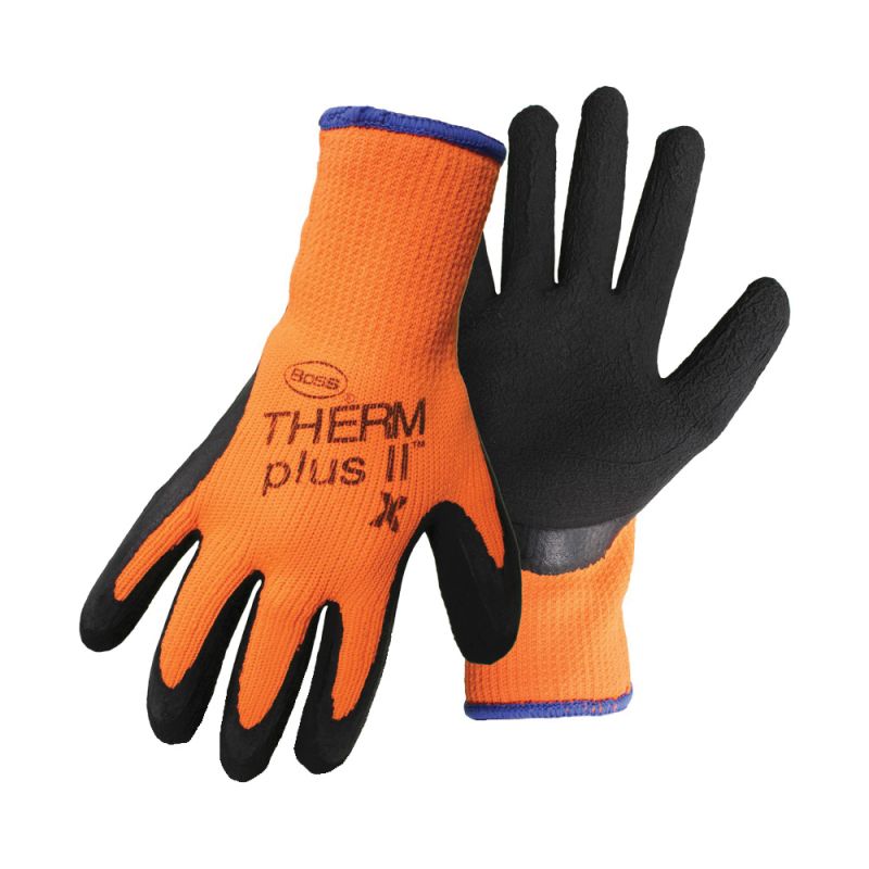 Boss 7843M Gloves, M, Knit Wrist Cuff, Orange M, Orange