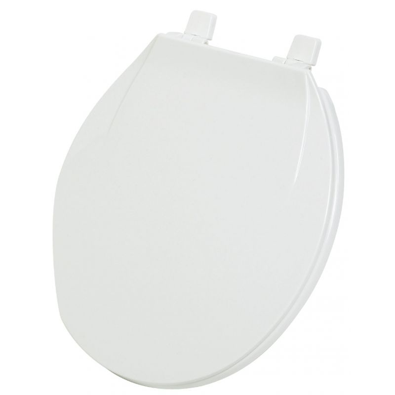 Home Impressions Round Plastic Toilet Seat White, Round