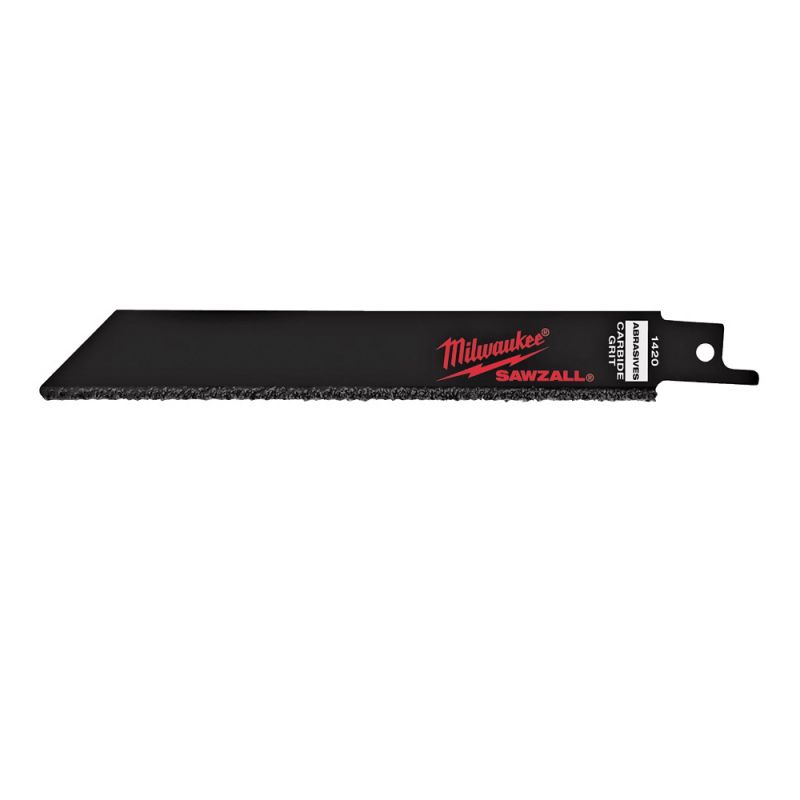Milwaukee 48-00-1420 Reciprocating Saw Blade, 3/4 in W, 6 in L Black