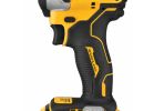 DeWALT 20V MAX ATOMIC DCF809C2 Cordless Compact Impact Driver Kit, Battery Included, 20 V, 1/4 in Drive