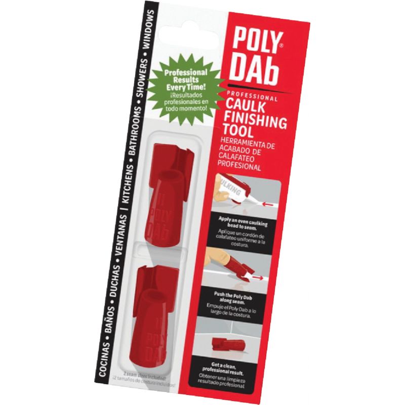 Poly Dab Polypropylene Caulk Finishing Tool Red