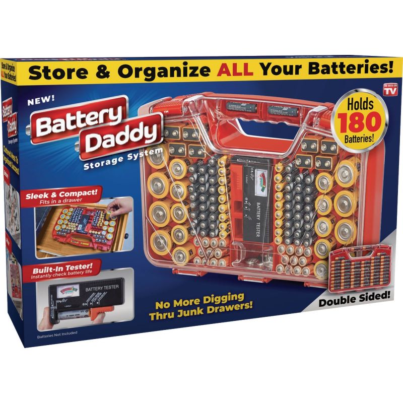 Battery Daddy Storage/Organizer System Red