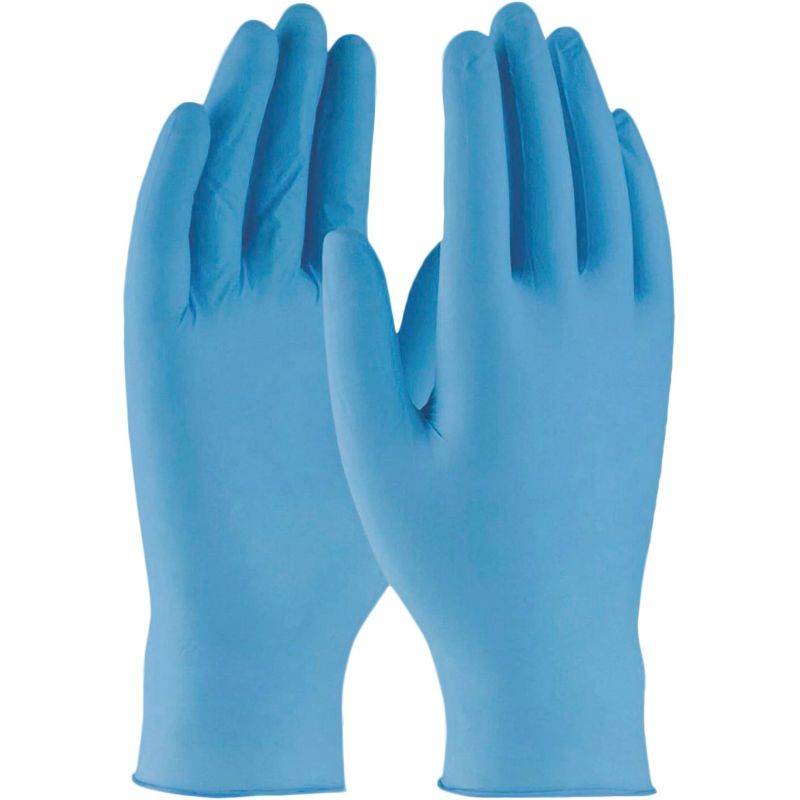 West Chester Protective Gear Nitrile Industrial Grade Disposable Glove L, Blue
