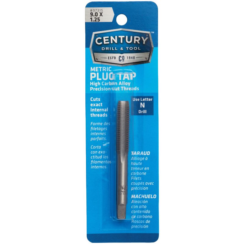 Century Drill &amp; Tool Metric Plug Tap 9.0X1.25